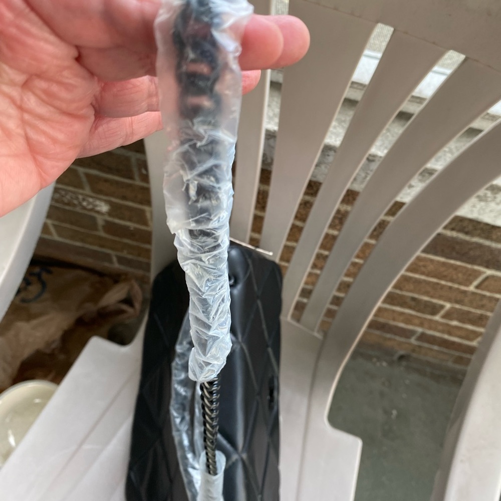 GILDA PARIS Chic Black Quilted Shoulder Bag NWT - Picture 7 of 11